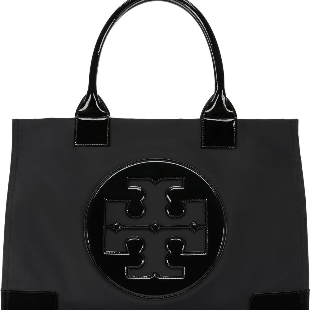 NEW Tory Burch Nylon Ella Tote Bag Black